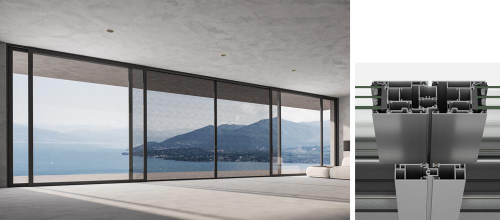 4-Sash meeting stile with ﬂyscreen