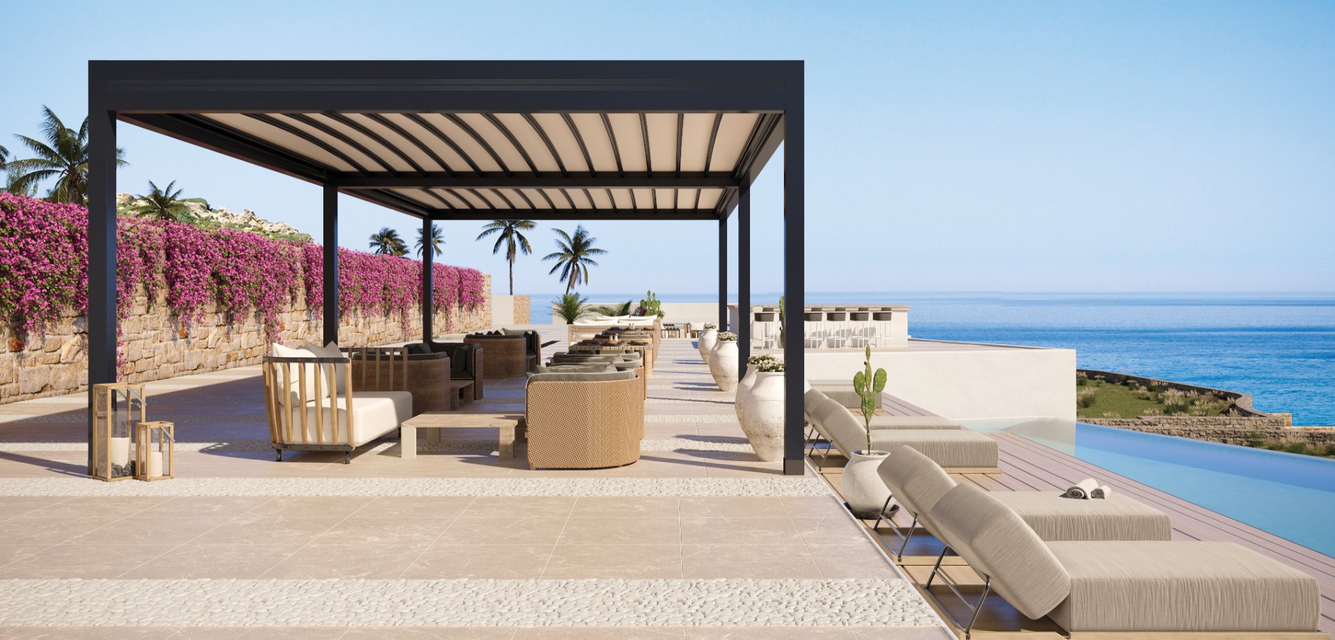 PERGOLAS WITH AWNING